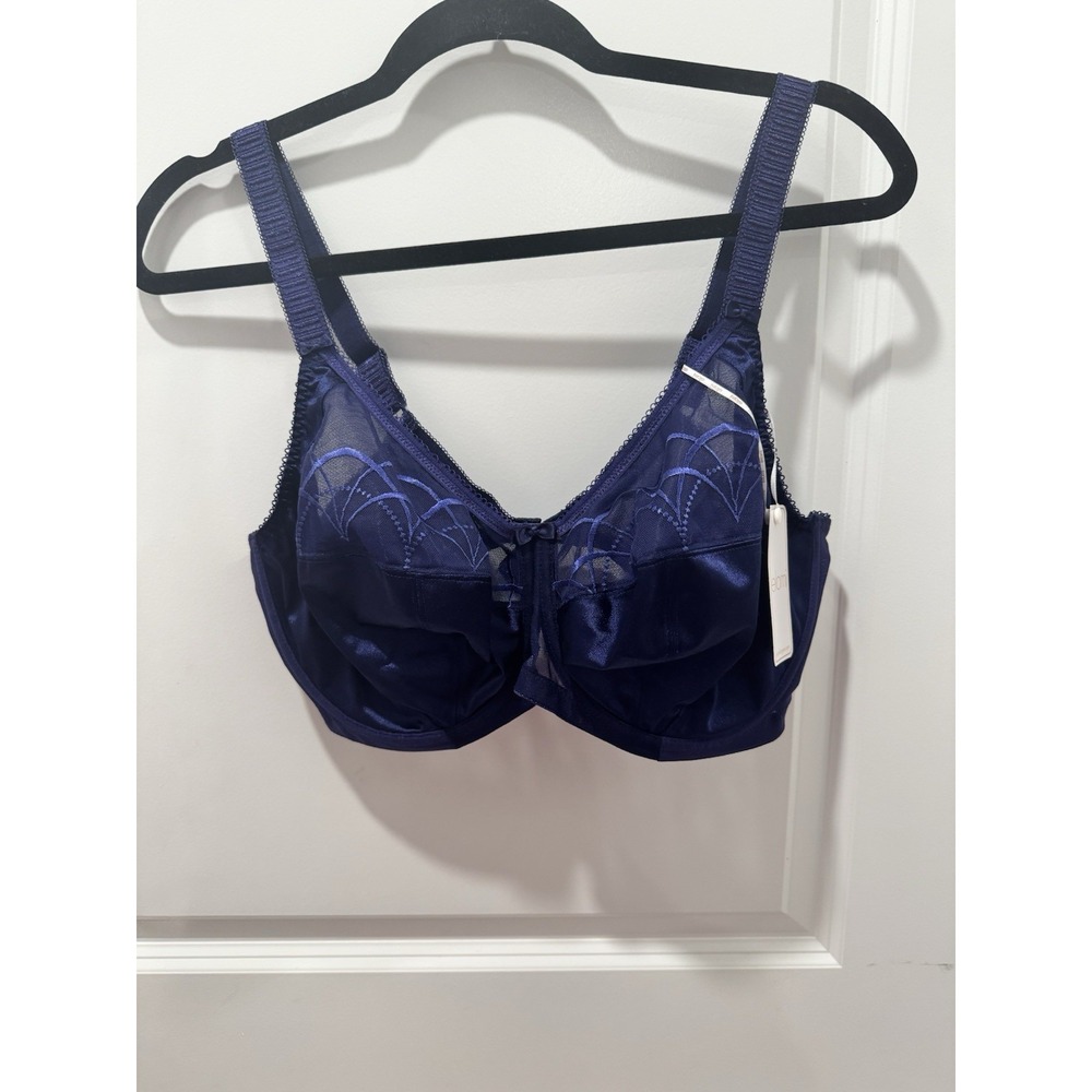 Elomi Women's Ink Blue Underwire Bra Size 36H NWT